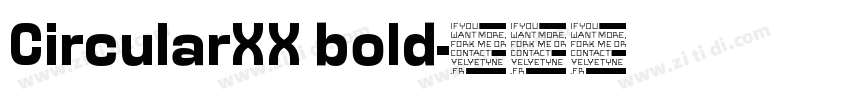 CircularXX bold字体转换